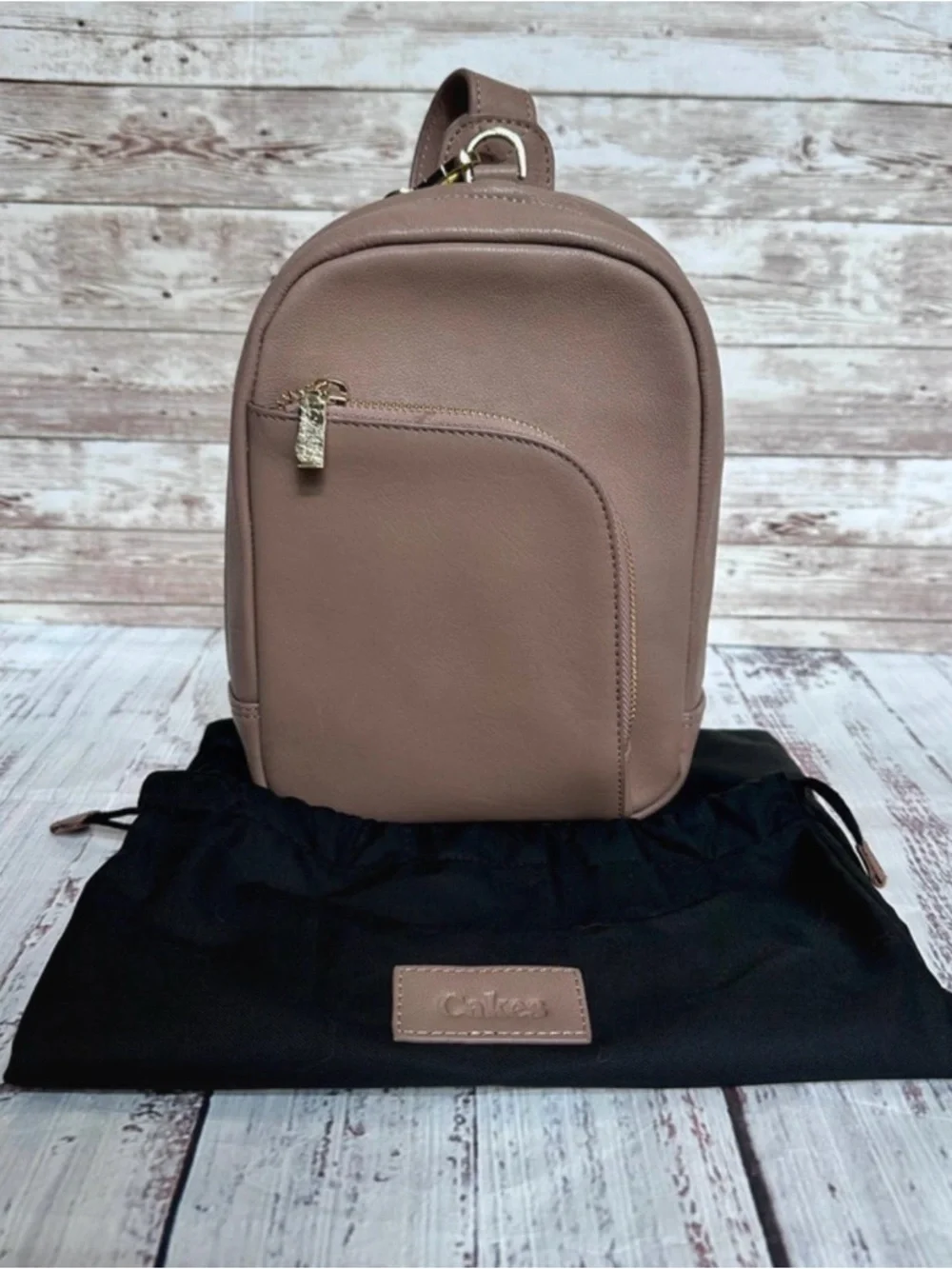Cakes Concealed Carry Madeline XL-M Leather Purse in Almond - Picture 5 of 13